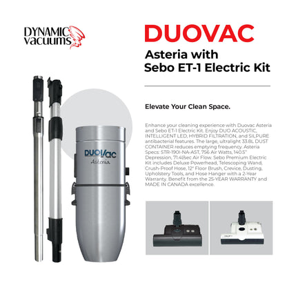 Duovac Asteria with Sebo ET-1 Electric Kit