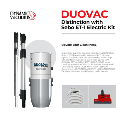 Duovac Distinction with Sebo ET-1 Electric Kit