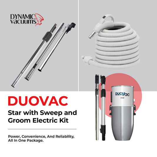 Duovac Star with Sweep and Groom Electric Kit