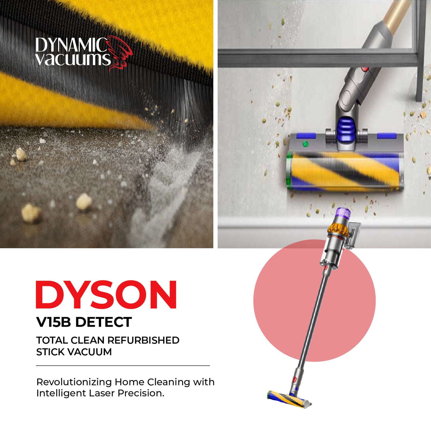 Dyson V15B Detect Total Clean Refurbished Stick Vacuum