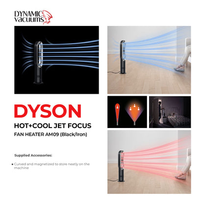 Dyson Hot+Cool Jet Focus Fan Heater AM09 (Black/Iron)