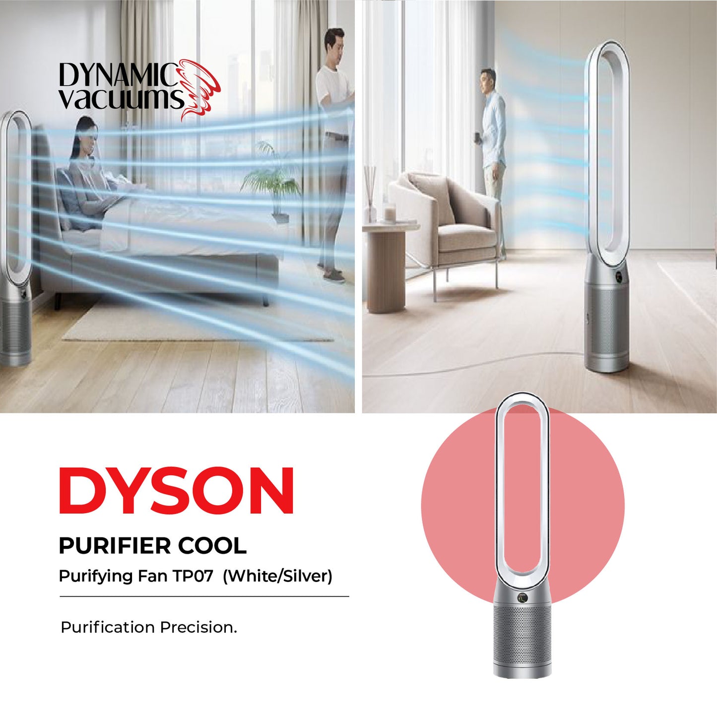 Dyson Purifier Cool Purifying Fan (White/Silver) TP07