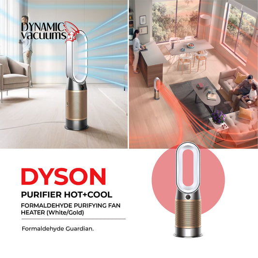 Dyson Purifier Hot+Cool Formaldehyde Purifying Fan Heater (White/Gold)