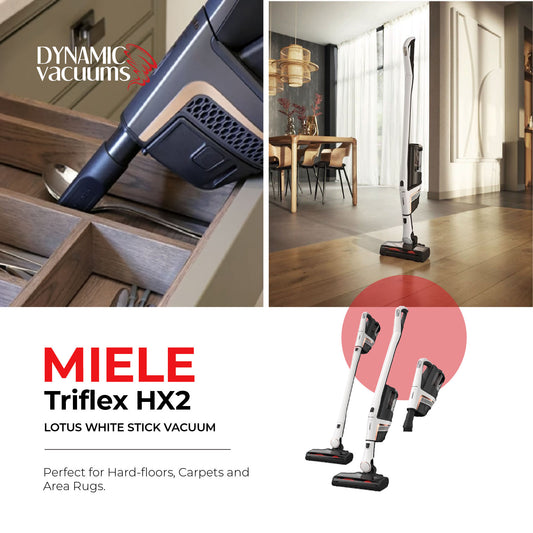 Miele Triflex HX2 Lotus White Stick Vacuum
