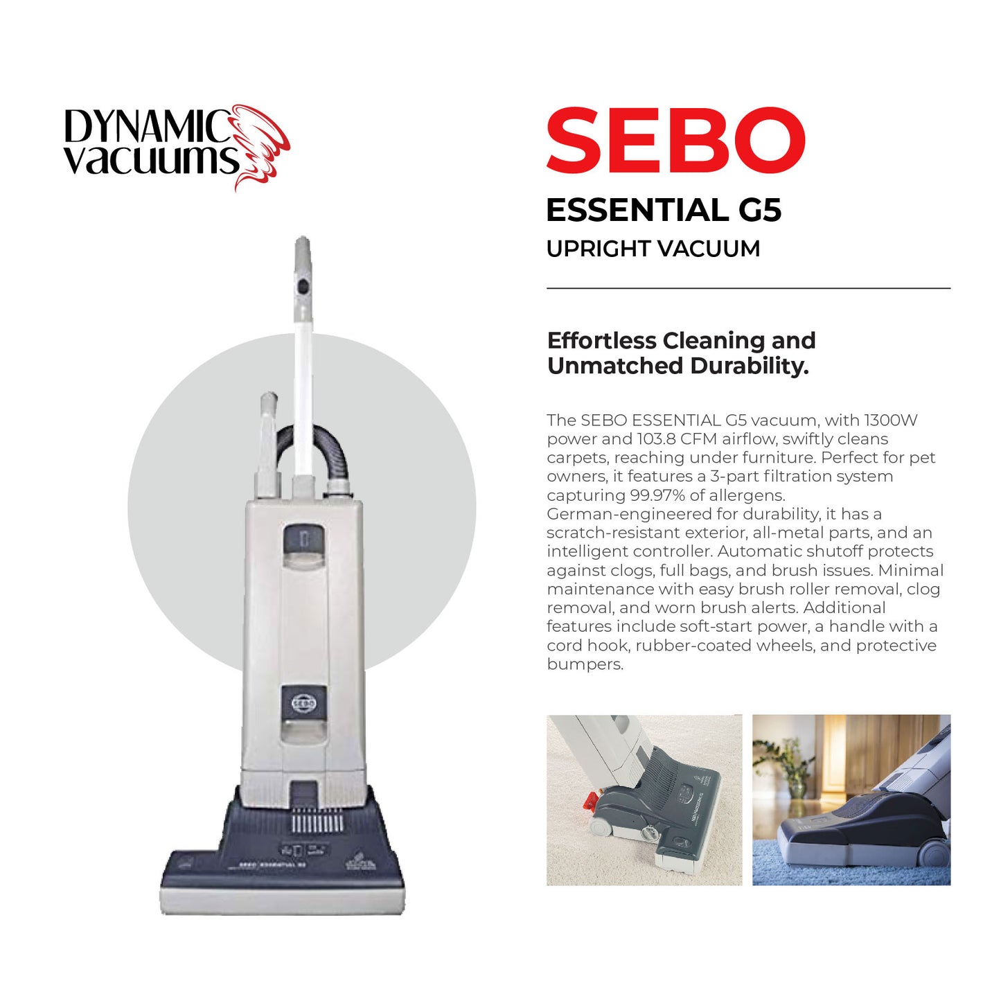 Sebo Essential G5 Upright Vacuum