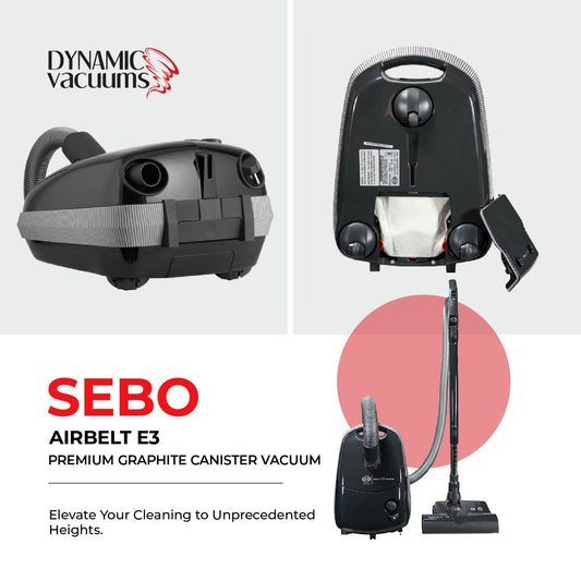 Sebo Airbelt E3 Premium Graphite Canister Vacuum