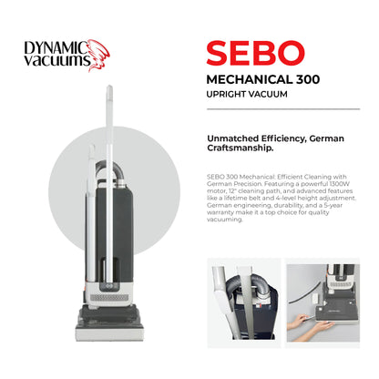 Sebo Mechanical 300 Upright Vacuum