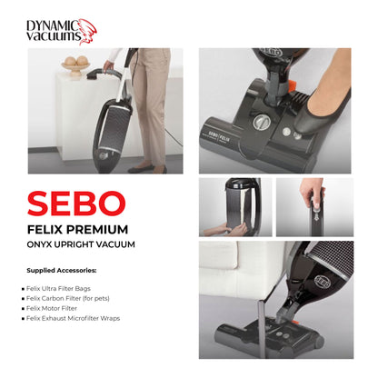 Sebo Felix Premium Onyx Upright Vacuum