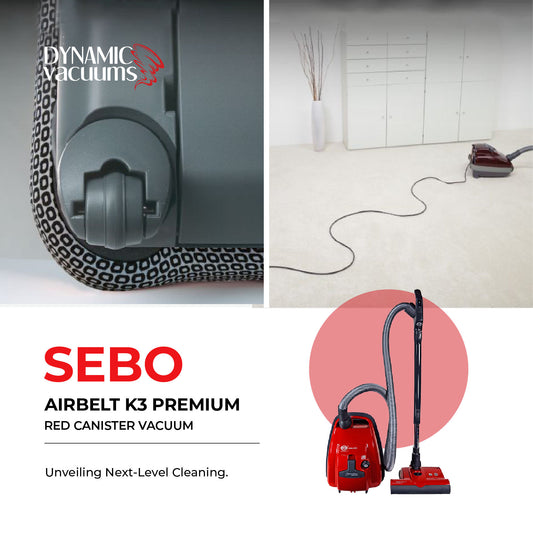 Sebo Airbelt K3 Premium Red Canister Vacuum